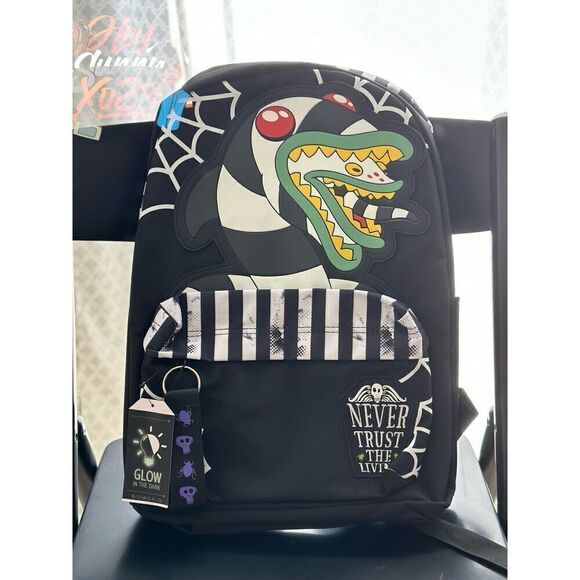 Beetlejuice Sandworm Glow-In-The-Dark Backpack - Picture 1 of 5